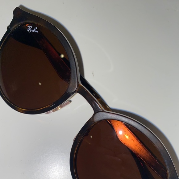 Ray Ban Havana 51mm round tortoise sunglasses main image 4